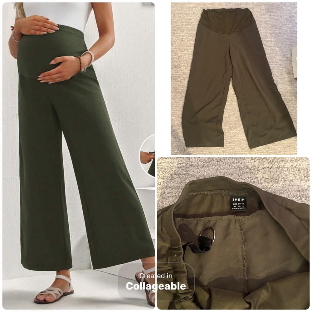 Wide-Leg Maternity Pants